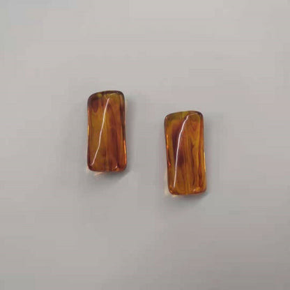 Transparent Acrylic Beads Imitation Amber Mixed Shapes 100pcs 17