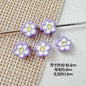 Heart and Flower Metal Beads 10mm Baking Painted Two-Color 20pcs 10