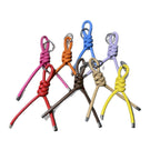Braided PU Leather Keychain Knot Design Colorful 15cm 3pcs 5