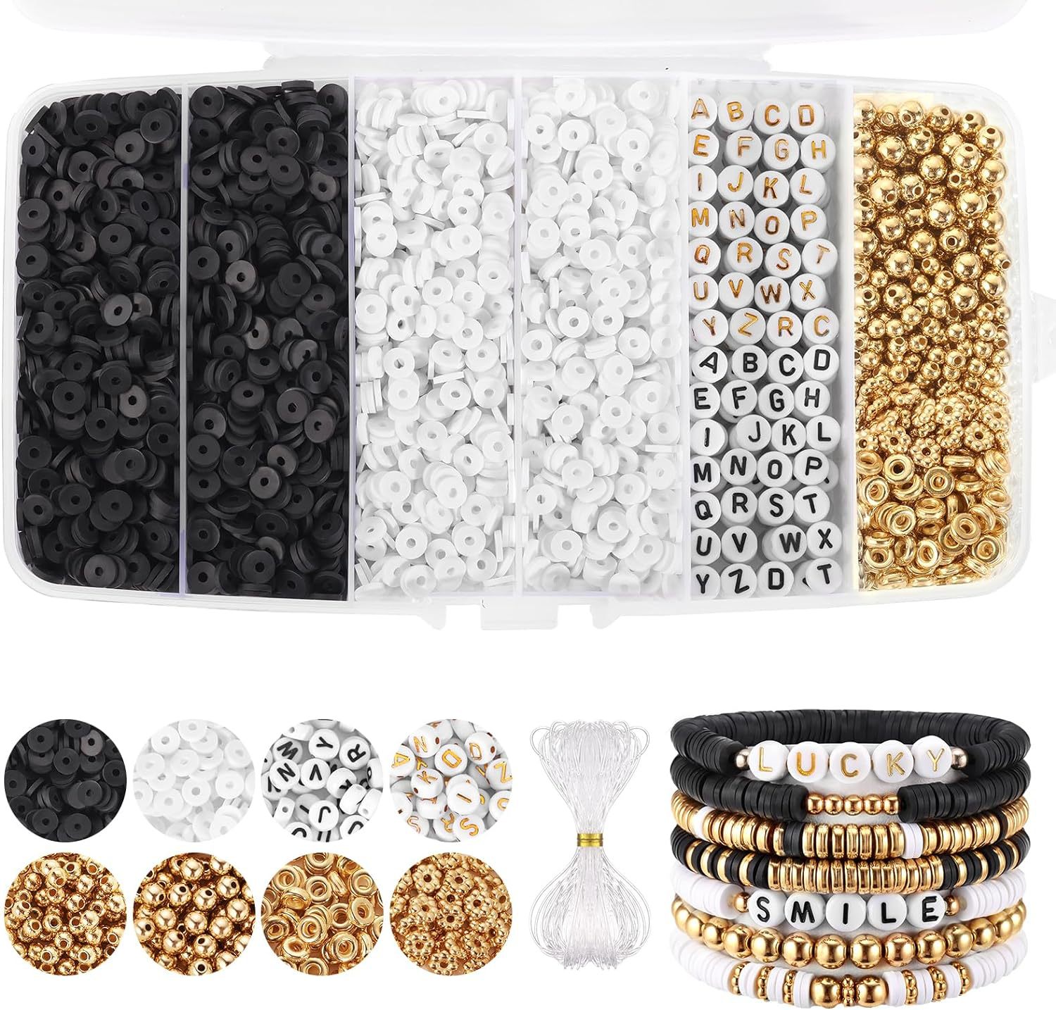 Heishi Clay Beads 6mm Multicolor Smooth Matte Polymer 1box 7