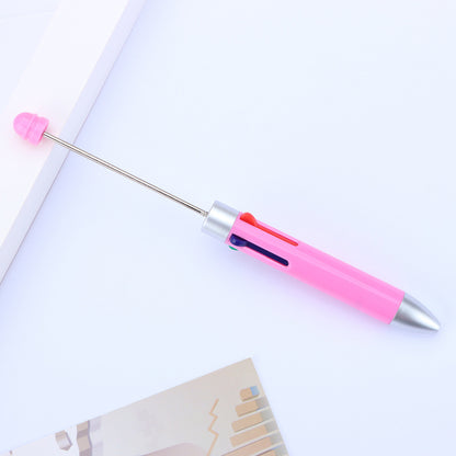 Beadable Pen Four Color Ballpoint Vibrant Barrel Bullet Tip 9