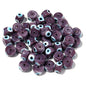 Lampwork Glass Beads Evil Eye Barrel 9mm Glossy Cylindrical 10pcs 14