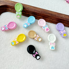 Spoon and Flower Metal Beads 15mm and 9mm Baking Painted 20pcs 2