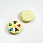 Painted Cookies Acrylic Beads 25mm Colorful Baking Design 50pcs 11