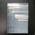 Transparent PE Plastic Zip Lock Bags Clear Resealable 100pcs 4x6-28x40cm 3