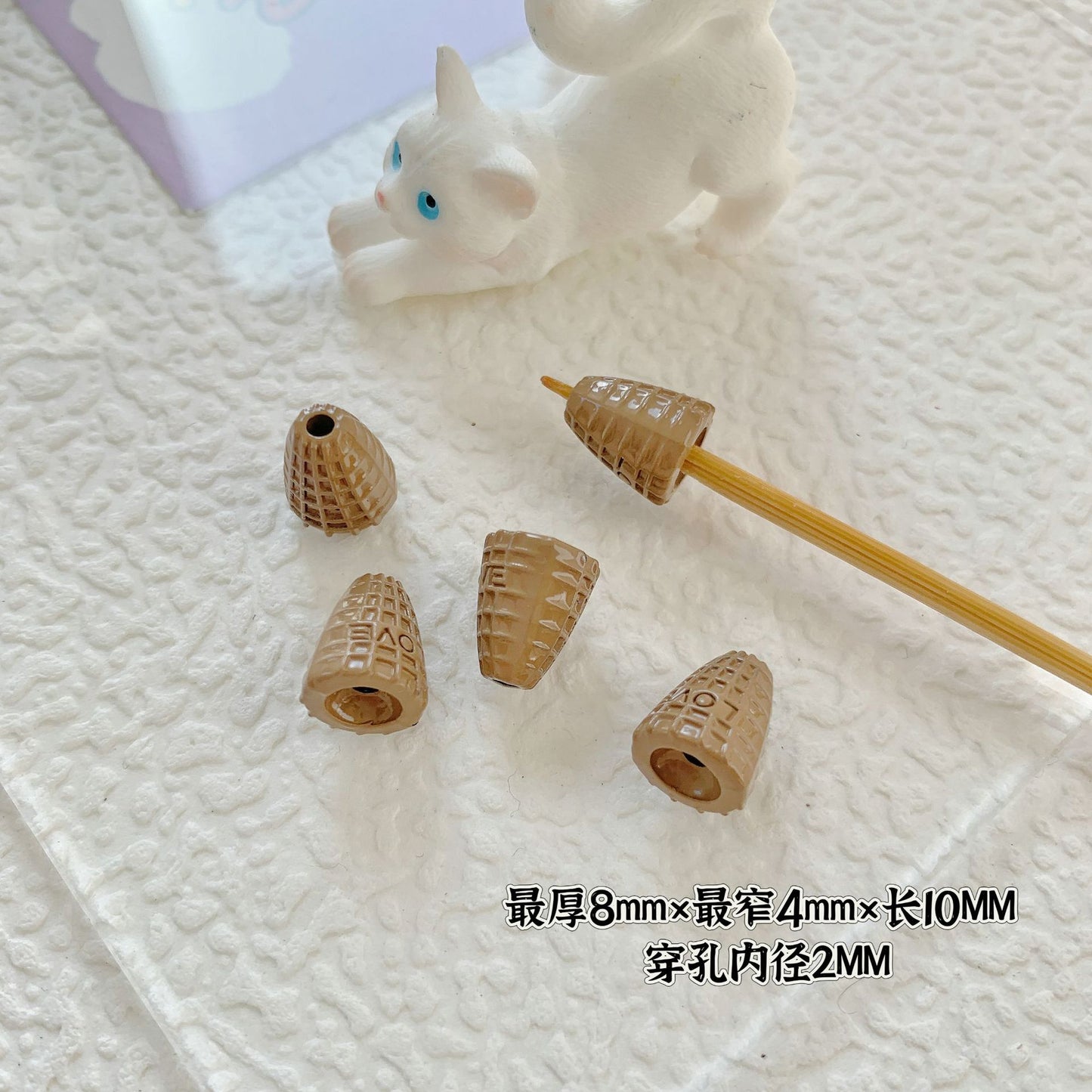 Cupcake and TV Metal Beads Painted Colorful Alloy 20pcs 13