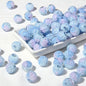 Premium Painted Acrylic Beads 14mm Brushwork Multi Color 5pcs 11