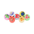 Character Flat Clay Beads 9mm Colorful Anime Designs 100pcs 5