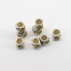 Square Metal Beads 11mm Mythical Creature Antique Silver Gold Tone 10pcs 2