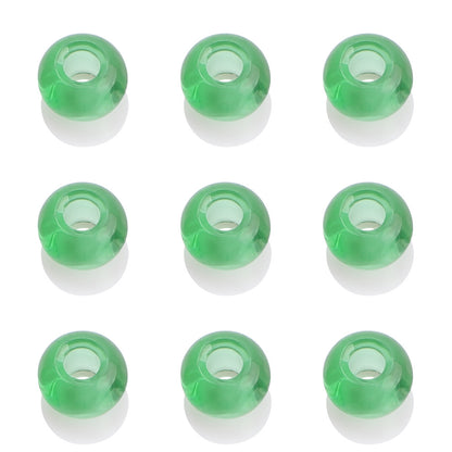 Glass Spacer Beads 14mm Colorful Smooth Large Hole 20pcs 11