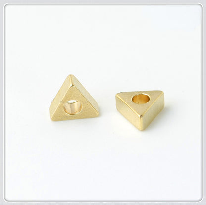 Brass Square Spacer Beads Geometric Silver Tone 100pcs 10