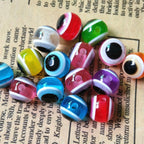Striped Evil Eye Resin Beads 6-12mm Glossy Multicolor 500pcs 4