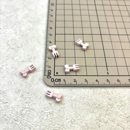 Fork Metal Beads 13mm Baking Painted Alloy 20pcs 9
