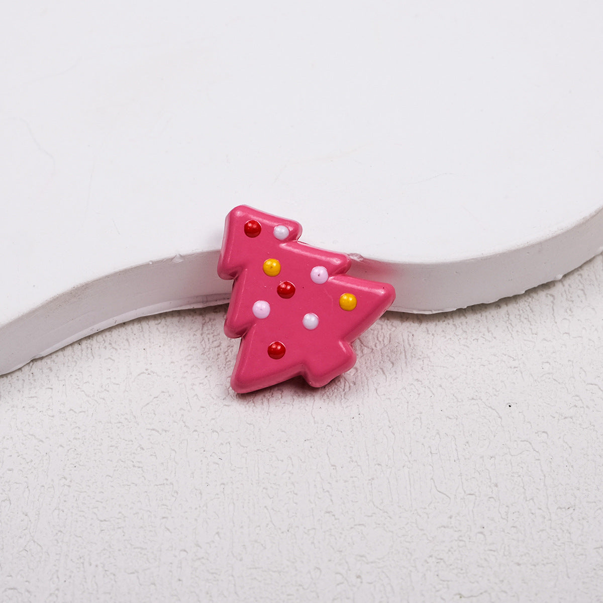 Lit Christmas Tree Acrylic Beads 21mm Colorful Holiday 20pcs 15