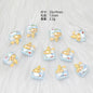 Ice Cream Dessert Resin Beads Glossy Iridescent Pastel 20pcs 8