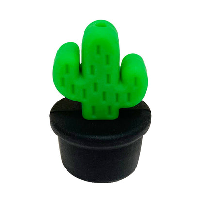 Silicone 3D Focal Beads Flowerpot Cactus Textured Vibrant Pots 20pcs 15
