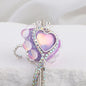 Heart Clay Beads 25mm Imitation Mocha Diamond Tassel Crown 6pcs 6