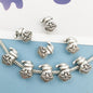 Christmas Series Large Hole Metal Beads Silver Tone Zinc Alloy 1pc 14