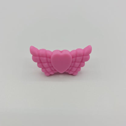 Wing Silicone Beads Multi Colors 20pcs