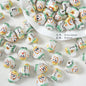Ceramic Santa Claus and Clown Series Clay Beads Hand Painted 10pcs 8