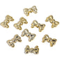 Bow Series CCB Plastic Beads 29mm 25mm Shiny Gold Silver 50pcs 8