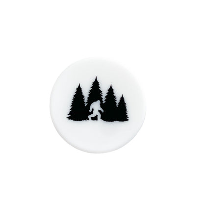 Silicone Focal Beads Nature Theme Circle Badge Love Mom 10pcs 6