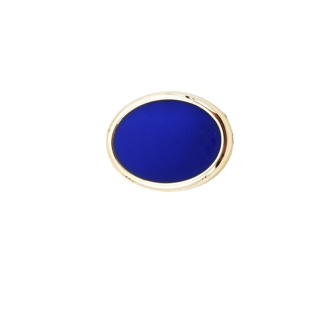 Double-Sided Elliptical Acrylic Beads 20mm Enamel Gold Rim 50pcs 5