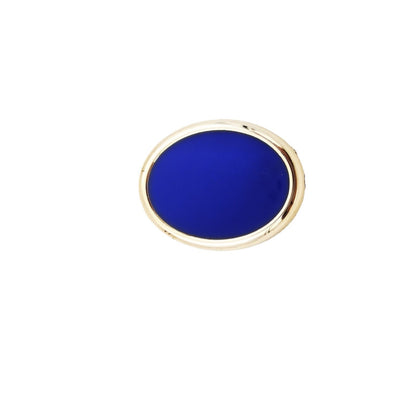Double-Sided Elliptical Acrylic Beads 20mm Enamel Gold Rim 50pcs 5