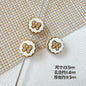 Bell and Bow Metal Beads 13mm Baking Painted Colorful 10pcs 17