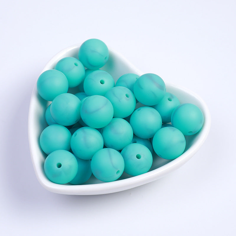 15mm Silicone Beads Candy Color Pastel Mix 20pcs 19