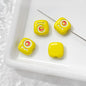 Cat Eye and One-Eyed Beast Metal Beads 10mm Baking Painted 10pcs 33