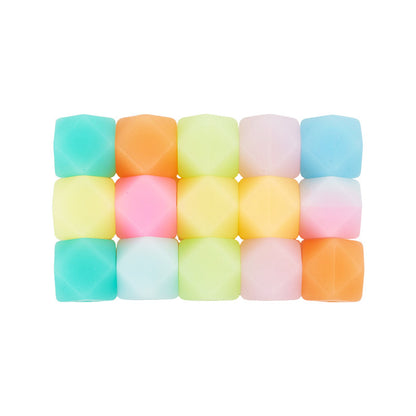 19mm Glow in Dark Silicone Beads Vibrant Colors 50pcs 5