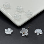 Iridescent Cherry Blossom Glass Beads 10mm Assorted Colors 100pcs 14