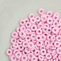 Alloy Donut Spacer Beads 5mm Baking Painted Solid Color 30pcs 13