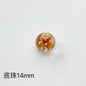 Hand Painted Christmas Enamel Glass Beads 12mm 14mm 1pc 31