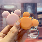 Cartoon Donut Keychain PVC Pastel Colors Big Ears Design 4