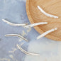 Bent Tube Metal Beads 36mm Vintage Tibetan Style 10pcs 3