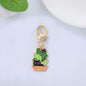 Metal Cat Keychain Enamel Colorful Gold Clasp Charm 13