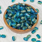 Czech Glass Beads Rectangular 6x10mm Translucent Shimmer Mixed Colors 50pcs 8