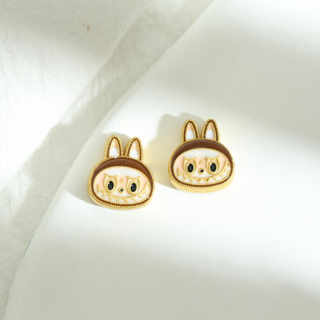 Bunny Metal Beads 12mm Color Retaining Enamel Zinc Alloy 10pcs 2
