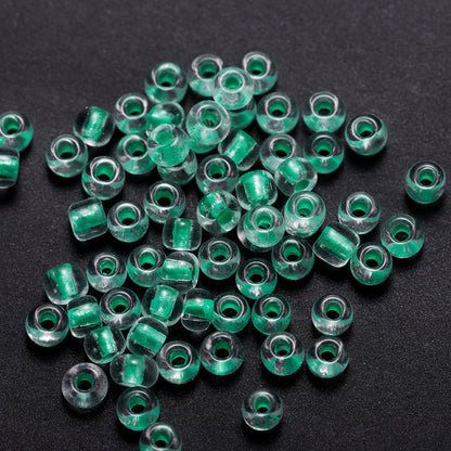 Glow In The Dark Seed Glass Beads 3mm Multicolor Stripes 1800pcs 28