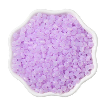 Cat Eye Jade Ice Seed Glass Beads 4mm Soft Pastel Translucent 150pcs 20