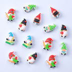 Silicone Focal Beads Writing Dwarf Holding Books Colorful Hats 20pcs 2