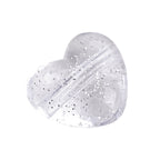 Transparent Heart Star Acrylic Beads 9-21mm Powder Glitter 1pc 5