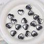Plating Drip Heart Acrylic Beads 16mm Colorful Mixed 10pcs 5