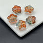 Meteor Crater Five-Pointed Star Glass Beads 14mm Transparent 100pcs 10
