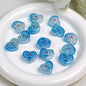 Bow Pattern Heart Resin Beads 20mm Colorful Mixed 10pcs 17