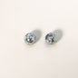 Milk Colored Marbled Resin Beads 16mm Glossy Round 20pcs 12
