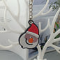 Cartoon Christmas Silicone Keychain Santa Claus Holiday Characters 9