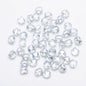 Faceted Four Sided Glass Beads 8mm Electroplated Colorful 50pcs 13